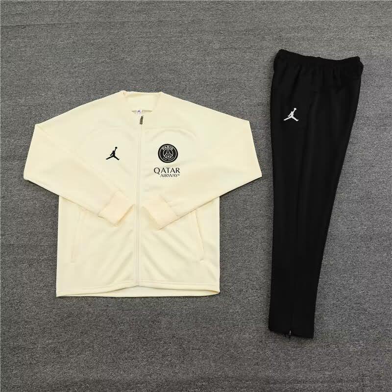 AAA Quality PSG 23/24 Cream Soccer Tracksuit 02