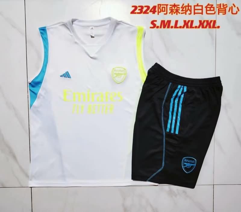 AAA Quality Arsenal 23/24 White Soccer Training Sets