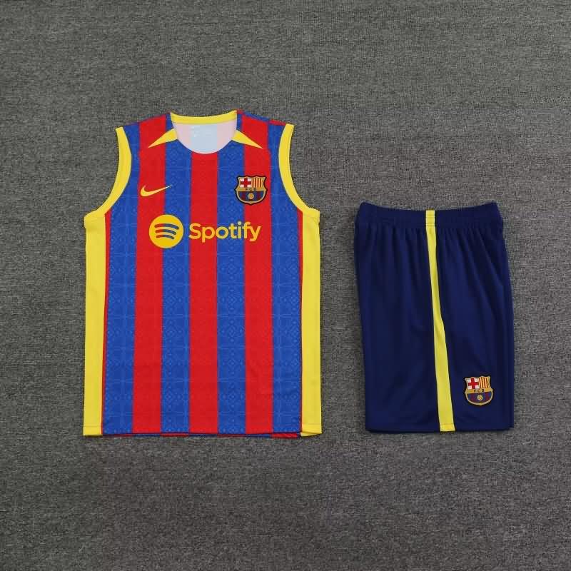 AAA Quality Barcelona 23/24 Red Blue Soccer Training Sets 02
