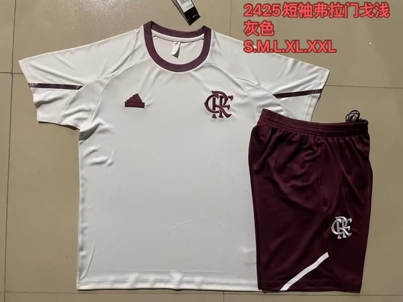 AAA Quality Flamengo 24/25 Grey Soccer Training Sets