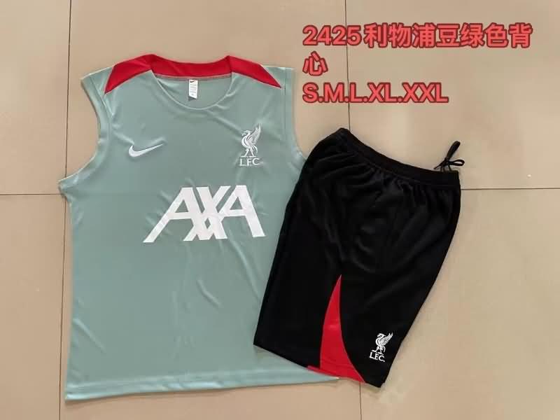 AAA Quality Liverpool 23/24 Green Soccer Training Sets 02
