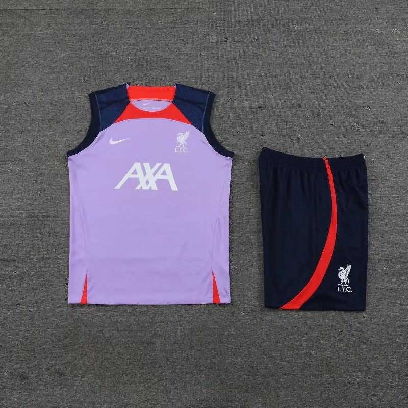 AAA Quality Liverpool 23/24 Purples Soccer Training Sets 04