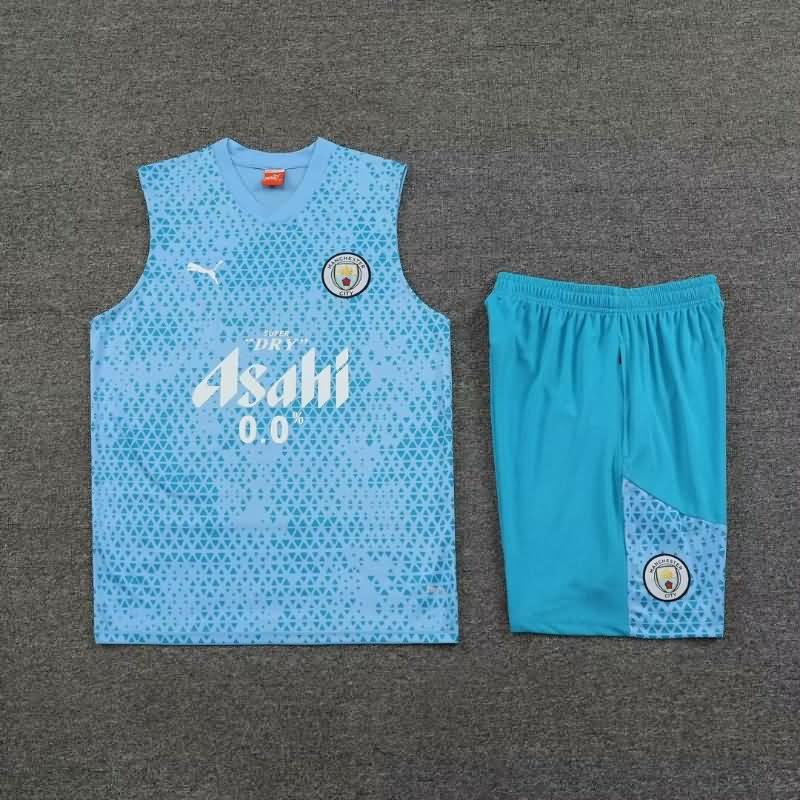 AAA Quality Manchester City 23/24 Blue Soccer Training Sets 03