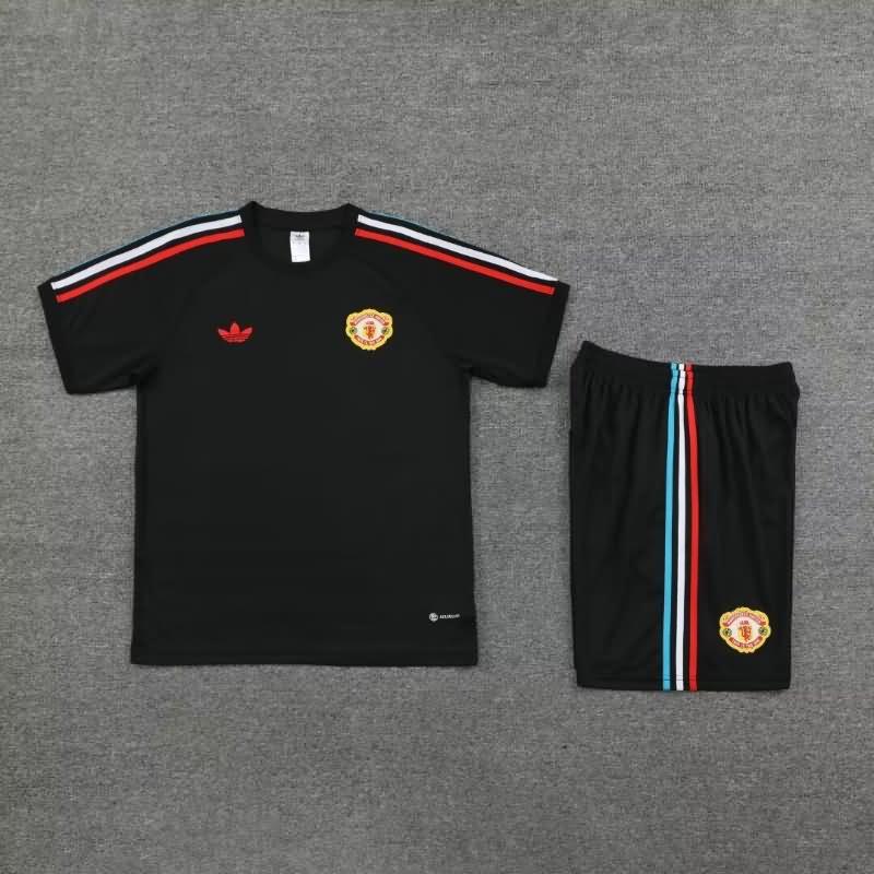 AAA Quality Manchester United 23/24 Black Soccer Training Sets
