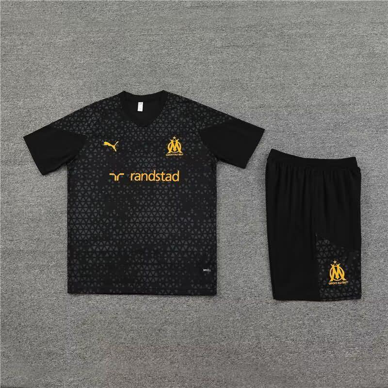 AAA Quality Marseilles 23/24 Black Soccer Training Sets