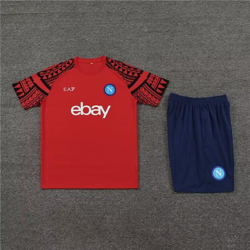 AAA Quality Napoli 23/24 Red Soccer Training Sets
