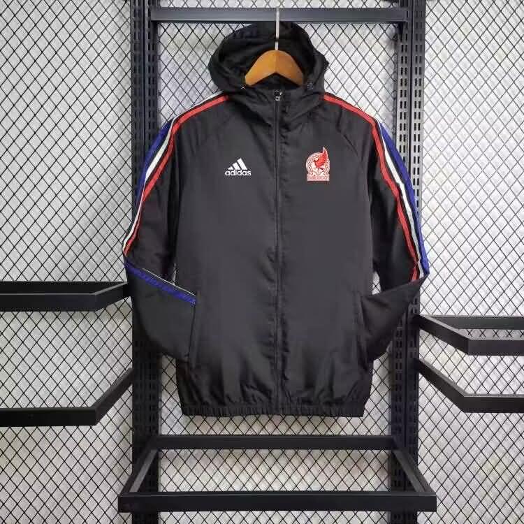 AAA Quality Mexico 2024 Black Soccer Windbreaker