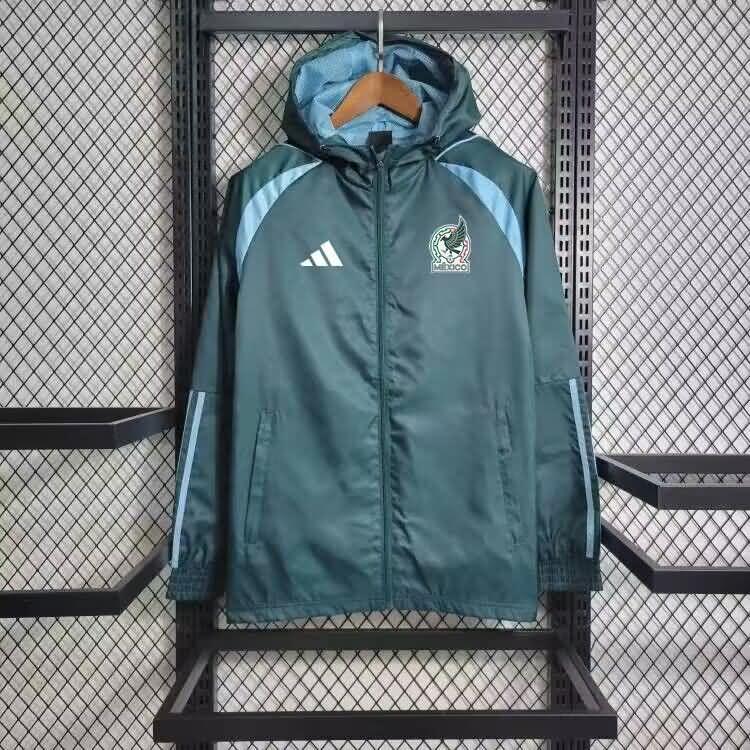 AAA Quality Mexico 2024 Green Soccer Windbreaker