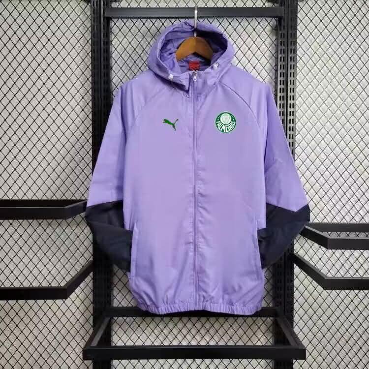 AAA Quality Palmeiras 2024 Purples Soccer Windbreaker