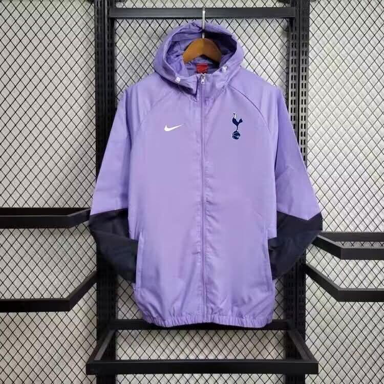 AAA Quality Tottenham Hotspur 23/24 Purples Soccer Windbreaker
