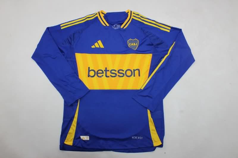 AAA Quality Boca Juniors 2024 Home Long Sleeve Soccer Jersey (Player)