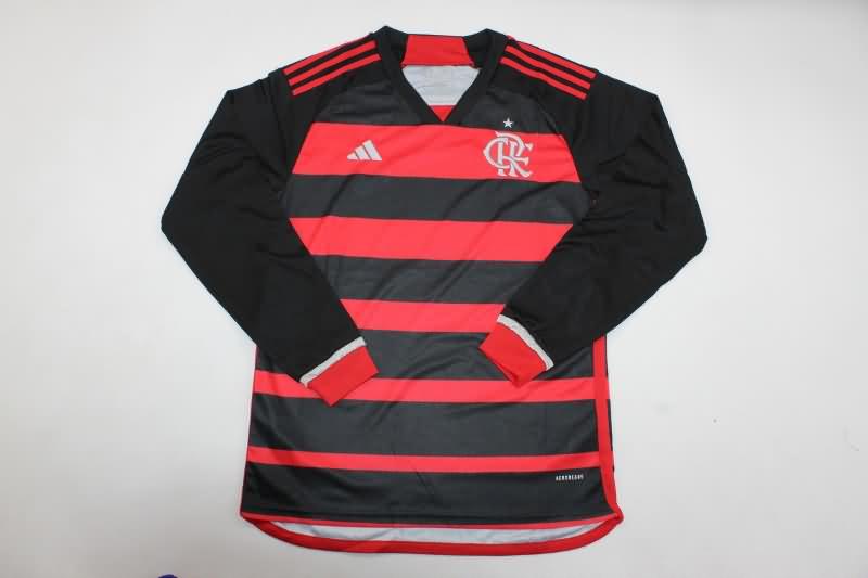AAA Quality Flamengo 2024 Home Long Sleeve Soccer Jersey