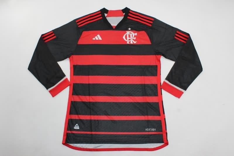 AAA Quality Flamengo 2024 Home Long Sleeve Soccer Jersey (Player)