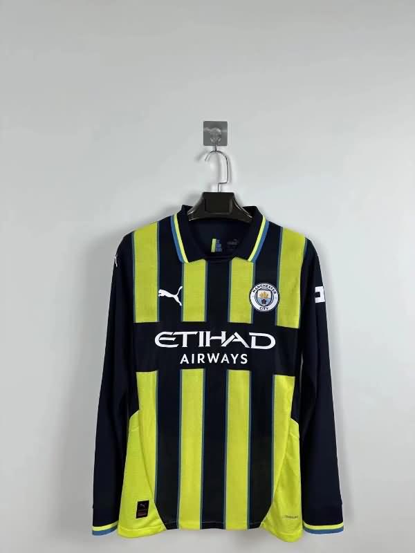 AAA Quality Manchester City 24/25 Away Long Sleeve Soccer Jersey (Player)