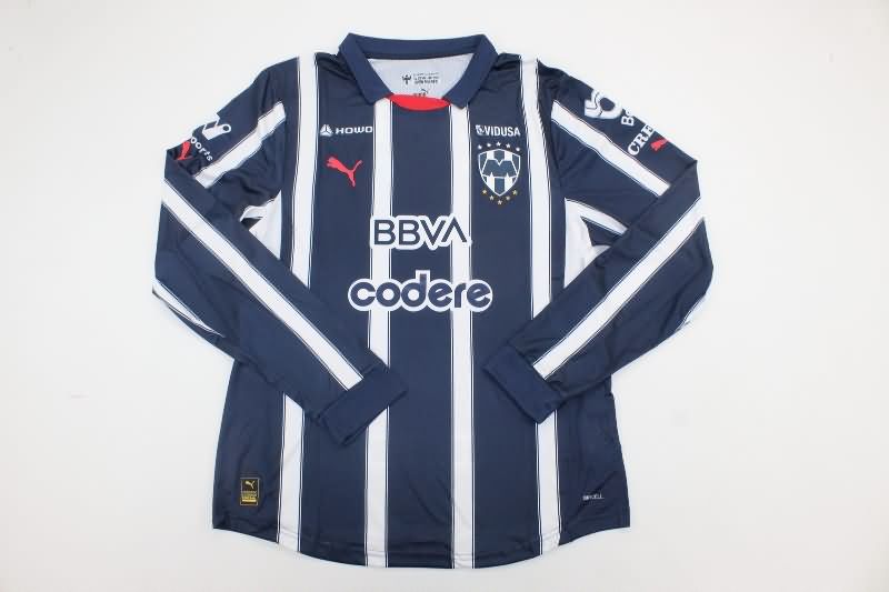 AAA Quality Monterrey 24/25 Home Long Sleeve Soccer Jersey (Player)