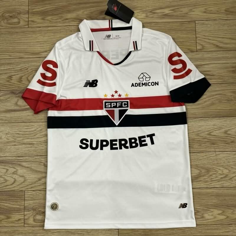 AAA Quality Sao Paulo 2024 Home Soccer Jersey Sponsor