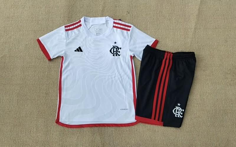 Kids Flamengo 2024 Away Soccer Jersey And Shorts