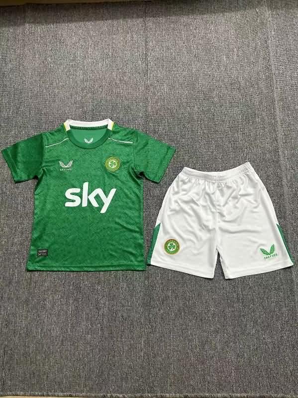Kids Ireland 2024 Home Soccer Jersey And Shorts