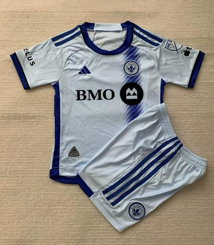 Kids Montreal 2024 Away Soccer Jersey And Shorts