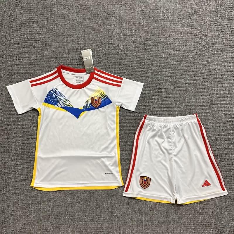 Kids Venezuela 2024 Away Soccer Jersey And Shorts