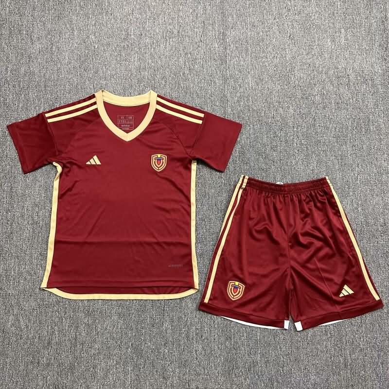 Kids Venezuela 2024 Home Soccer Jersey And Shorts