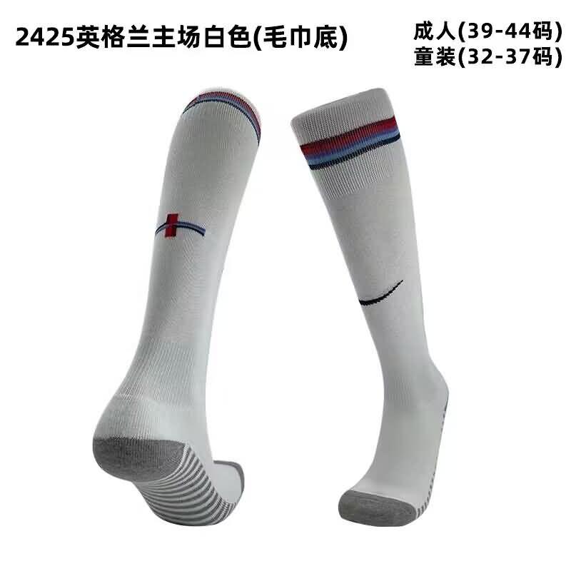 AAA Quality England 2024 Home Soccer Socks