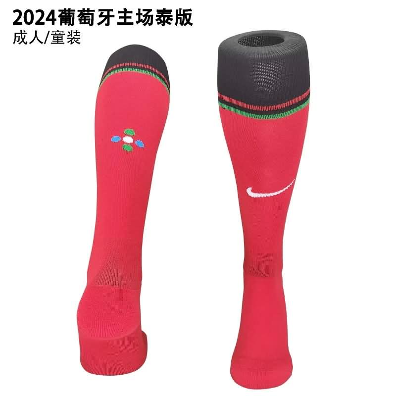 AAA Quality Portugal 2024 Home Soccer Socks