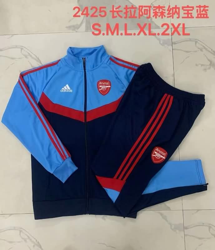 AAA Quality Arsenal 24/25 Dark Blue Soccer Tracksuit