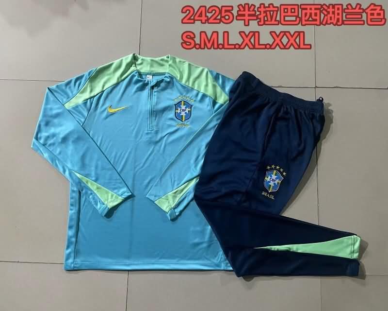 AAA Quality Brazil 2024 Blue Soccer Tracksuit
