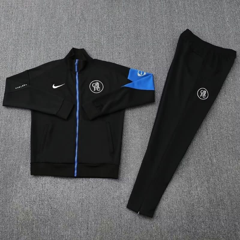 AAA Quality Chelsea 24/25 Black Soccer Tracksuit 04