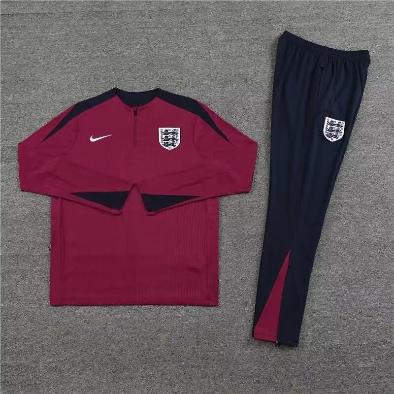 AAA Quality England 2024 Red Soccer Tracksuit