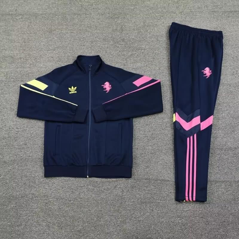 AAA Quality Juventus 24/25 Dark Blue Soccer Tracksuit 03