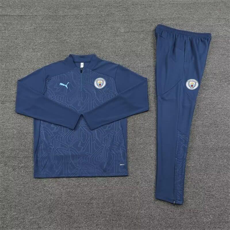 AAA Quality Manchester City 24/25 Dark Blue Soccer Tracksuit