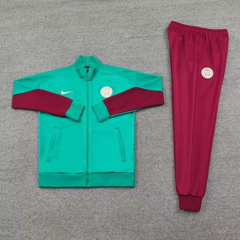 AAA Quality PSG 24/25 Green Soccer Tracksuit