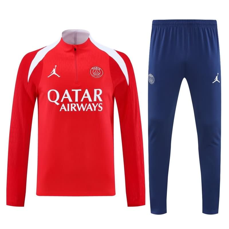 AAA Quality PSG 24/25 Red Soccer Tracksuit 04