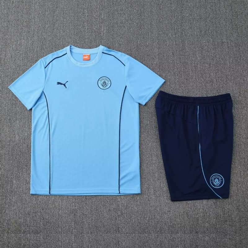 AAA Quality Manchester City 24/25 Blue Soccer Training Sets 03