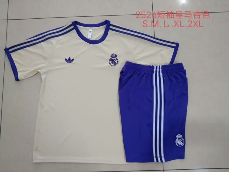 AAA Quality Real Madrid 24/25 Cream Soccer Training Sets