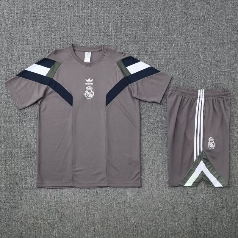 AAA Quality Real Madrid 24/25 Grey Soccer Training Sets 03