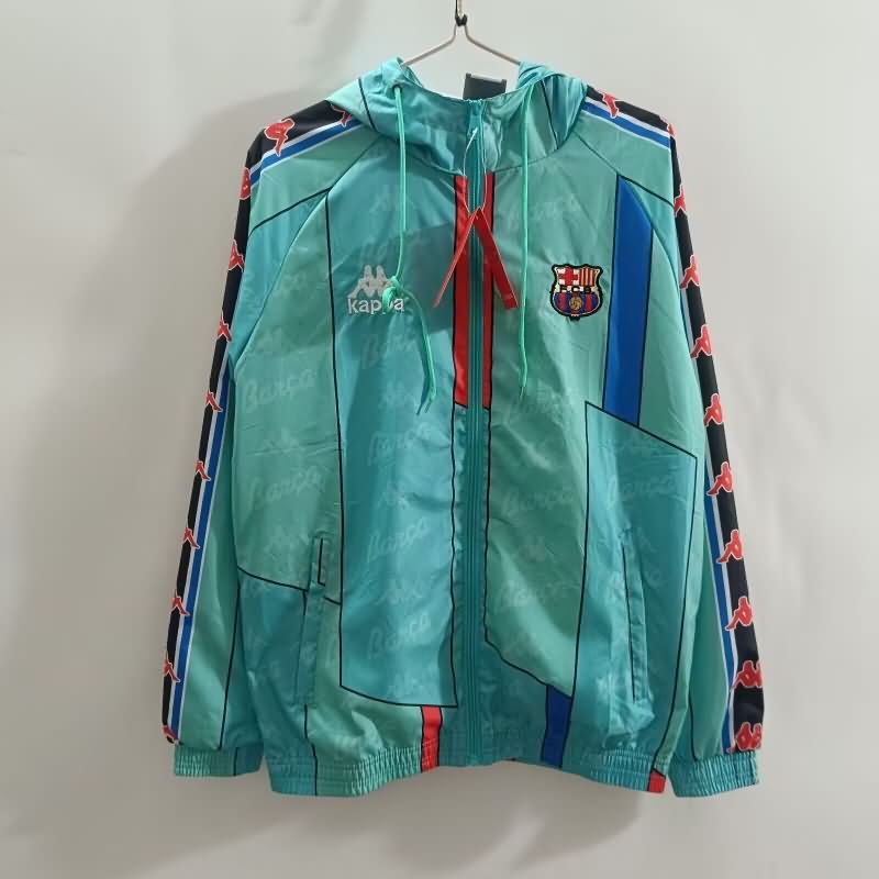 AAA Quality Barcelona 24/25 Green Soccer Windbreaker