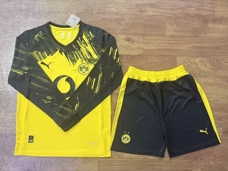 Dortmund 25/26 Home Long Sleeve Soccer Jersey