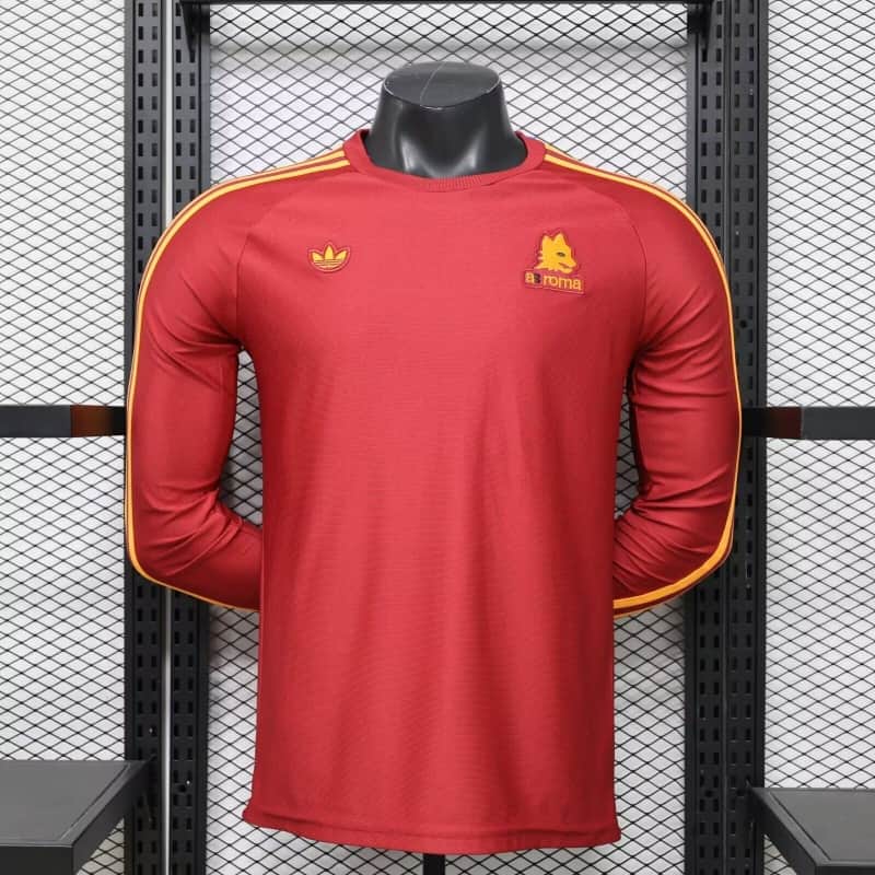 AAA Quality AS Roma 25/26 Red Long Sleeve Soccer Jersey