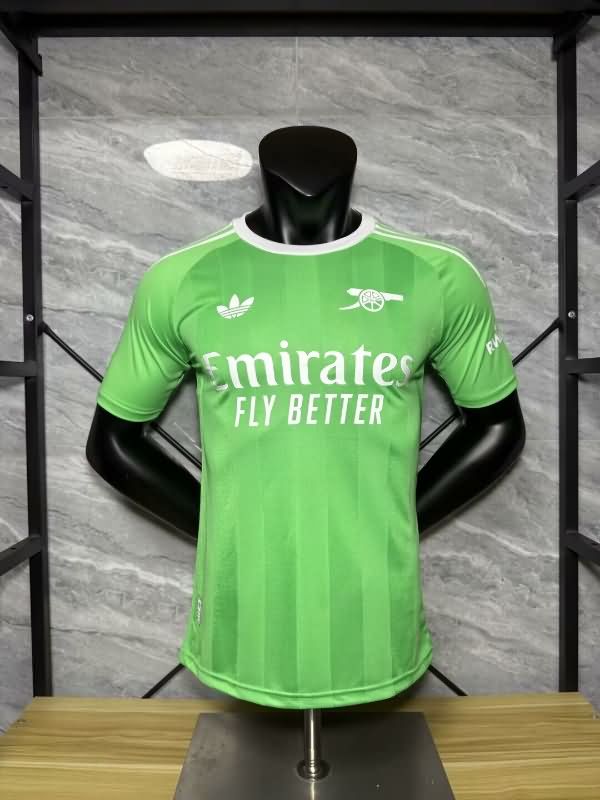 AAA Quality Arsenal 25/26 Goalkeeper Green Soccer Jersey(Player) Leaked