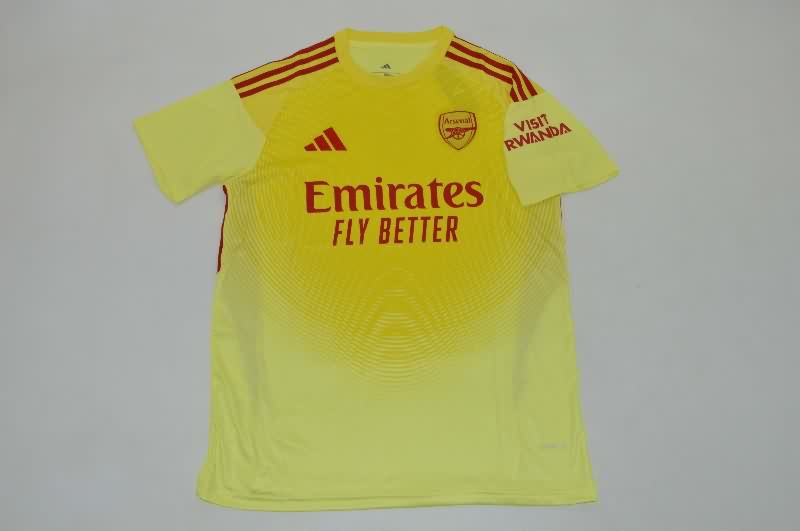 AAA Quality Arsenal 25/26 Goalkeeper Yellow Soccer Jersey