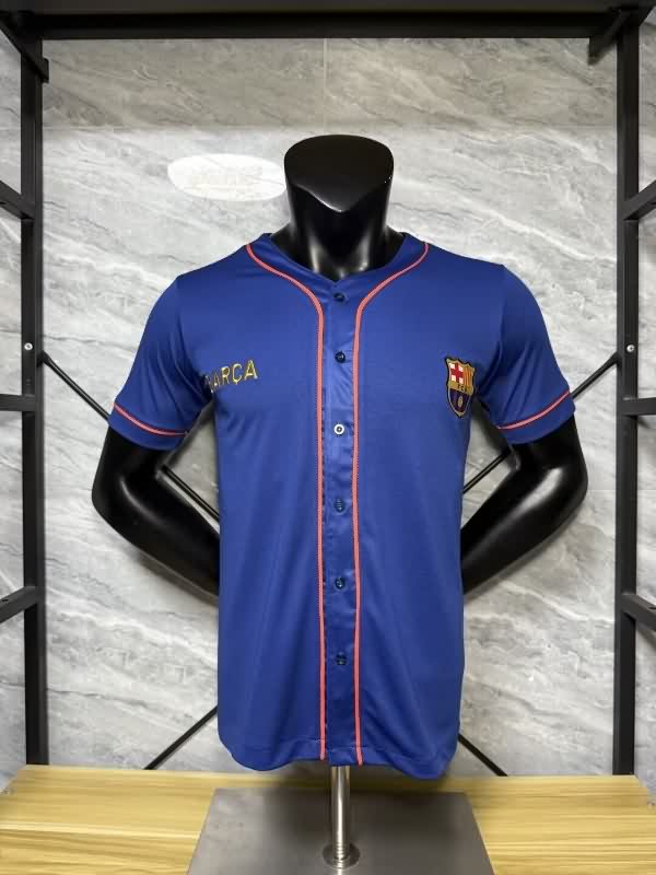 AAA Quality Barcelona 25/26 Dark Blue Baseball Jersey