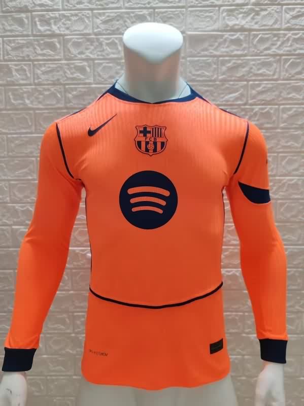 AAA Quality Barcelona 25/26 Third Long Sleeve Soccer Jersey (Player)