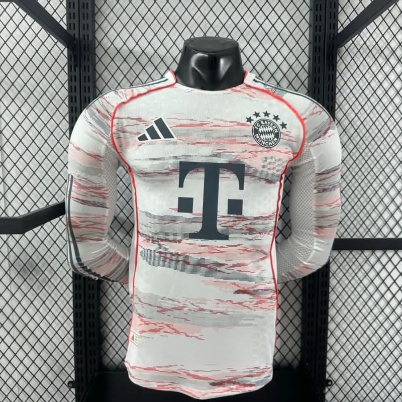 AAA Quality Bayern Munich 25/26 Away Long Sleeve Soccer Jersey (Player)