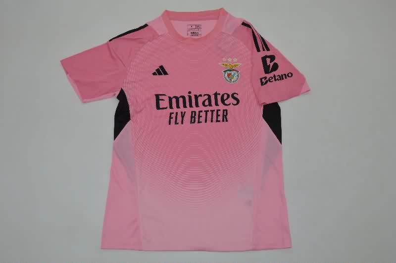 AAA Quality Benfica 25/26 Goalkeeper Pink Soccer Jersey