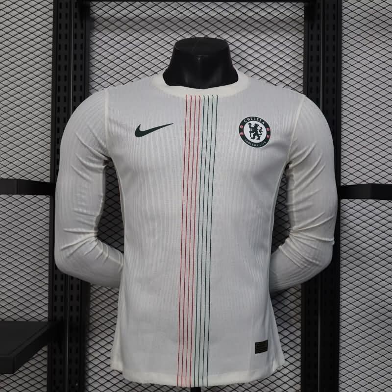 AAA Quality Chelsea 25/26 Away Long Sleeve Soccer Jersey (Player)