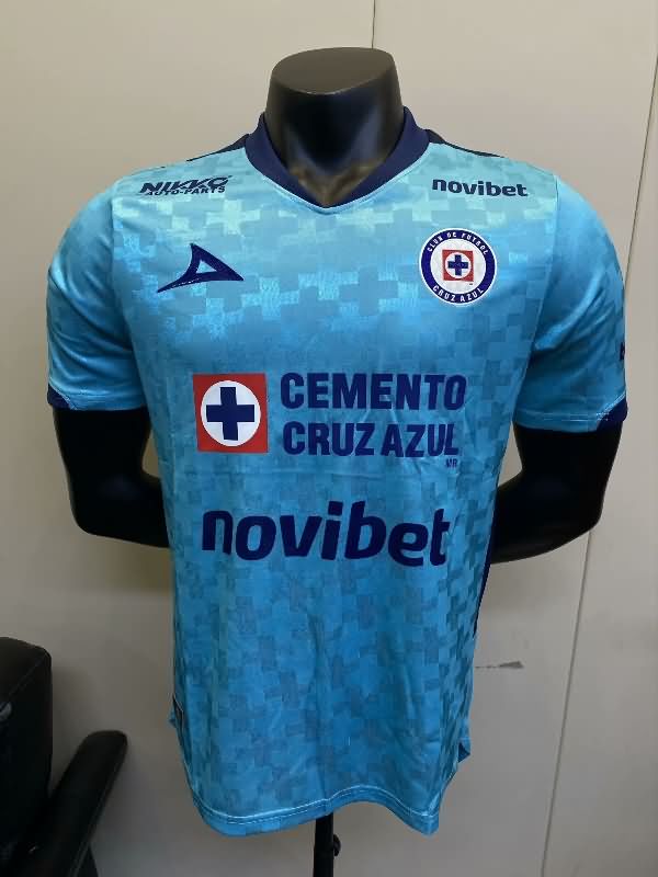 AAA Quality Cruz Azul 25/26 Goalkeeper Blue Soccer Jersey