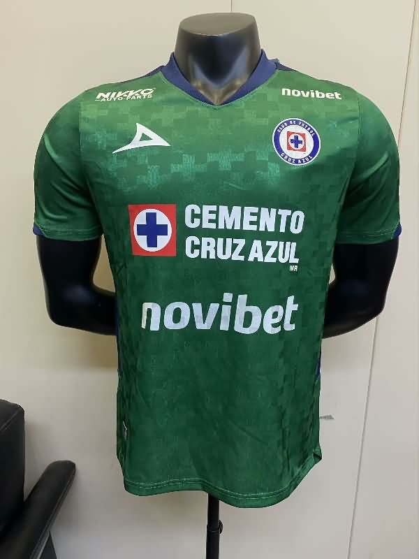 AAA Quality Cruz Azul 25/26 Goalkeeper Green Soccer Jersey